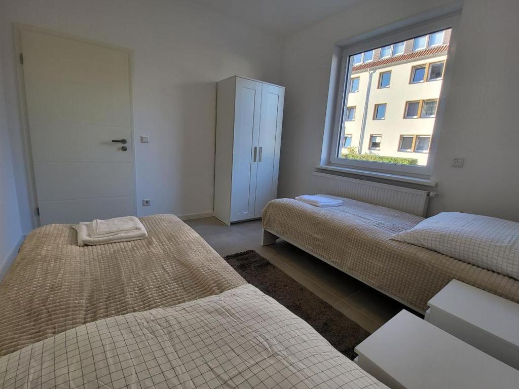 Monteurzimmer Mit Zwei Einzelnen Betten In Einer 3Zi Wohnung Mit Kuche Und Bad Osnabrueck Exterior photo