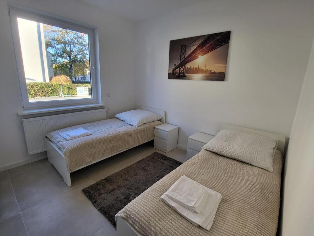 Monteurzimmer Mit Zwei Einzelnen Betten In Einer 3Zi Wohnung Mit Kuche Und Bad Osnabrueck Exterior photo
